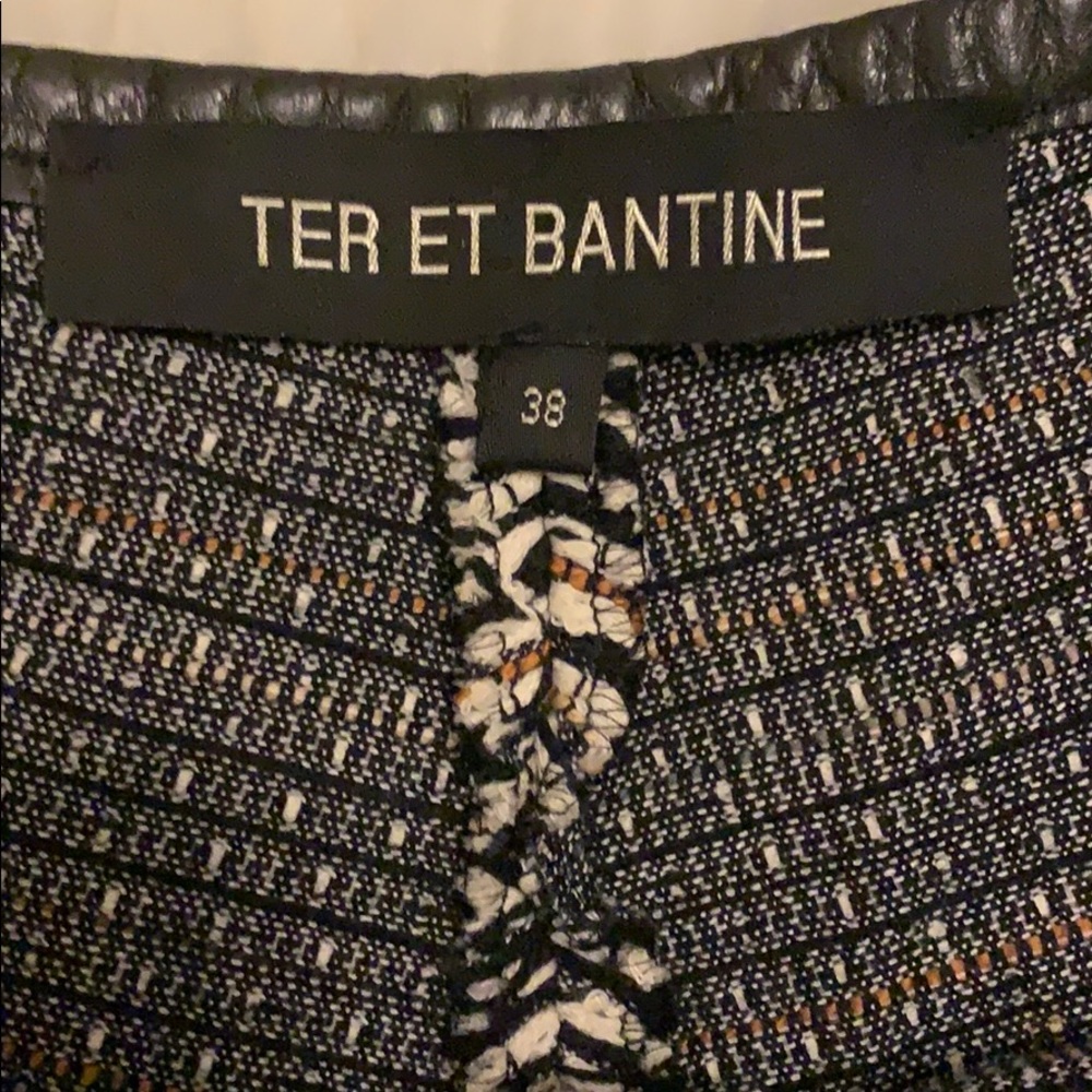 Ter et Bantine‎ fancy shorts with leather trim - Picture 3 of 7